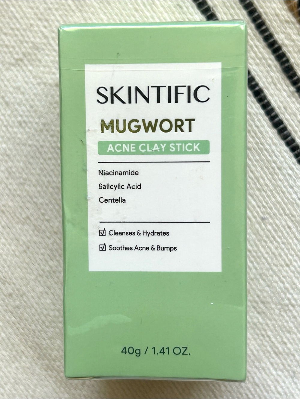 NEW Sealed Skintific Mugwort Acne Clay Stick 40g | Niacinamide Salicylic Acid
